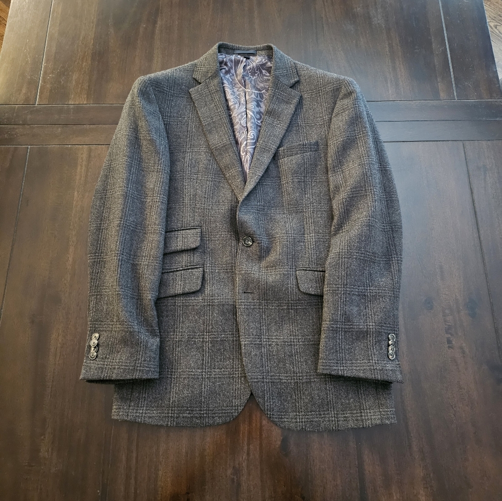 Jos.A.Bank Glen Plaid Sport Coat 38R